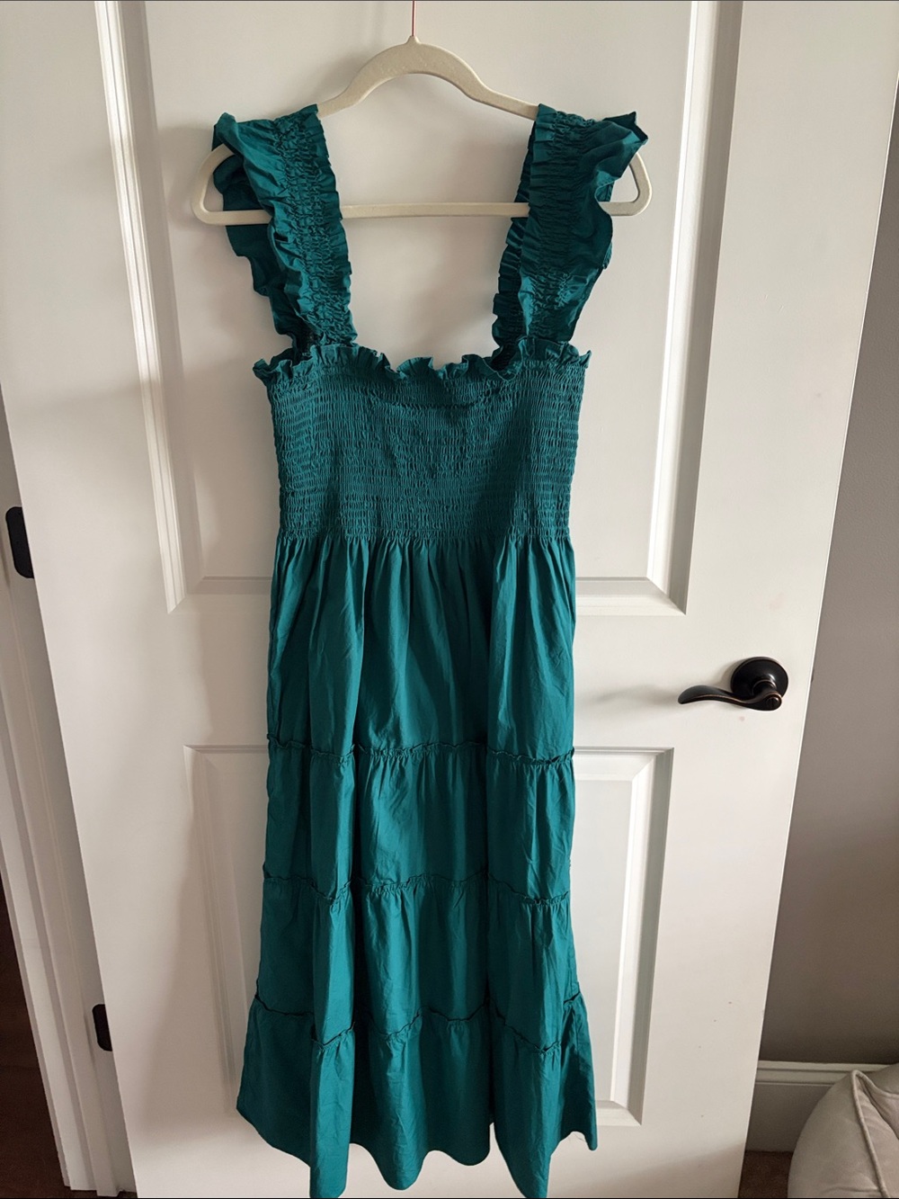 Teal Quince Ruffle Strap Sundress - Women